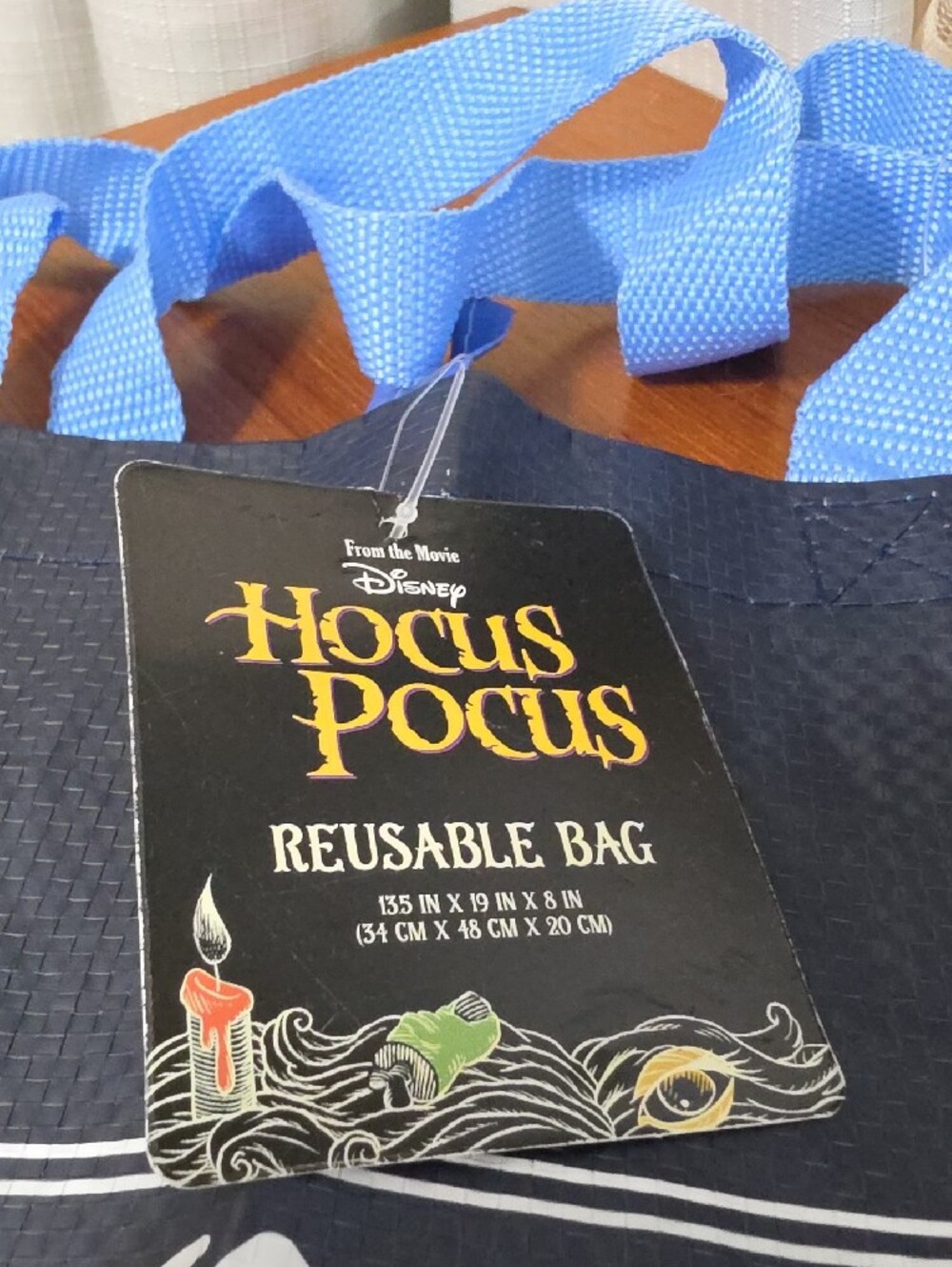 Disney Hocus Pocus Reusable Bag - Navy Blue -Set Of 2 - Picture 3 of 5